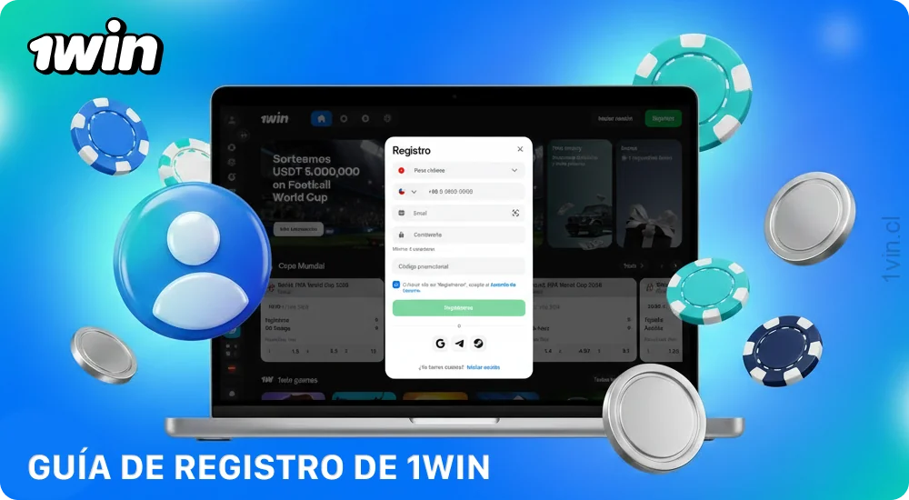 Para empezar a usar 1win Chile, regístrate en el sitio web o en la aplicación